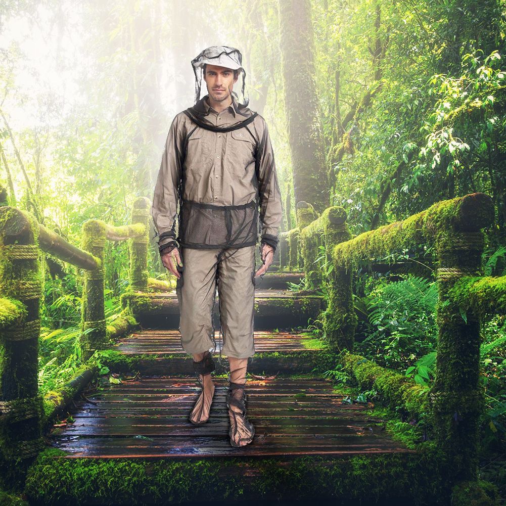 Unisex Ultra Fine Mesh Anti Mosquito Suit for Summer Outdoor Activities
