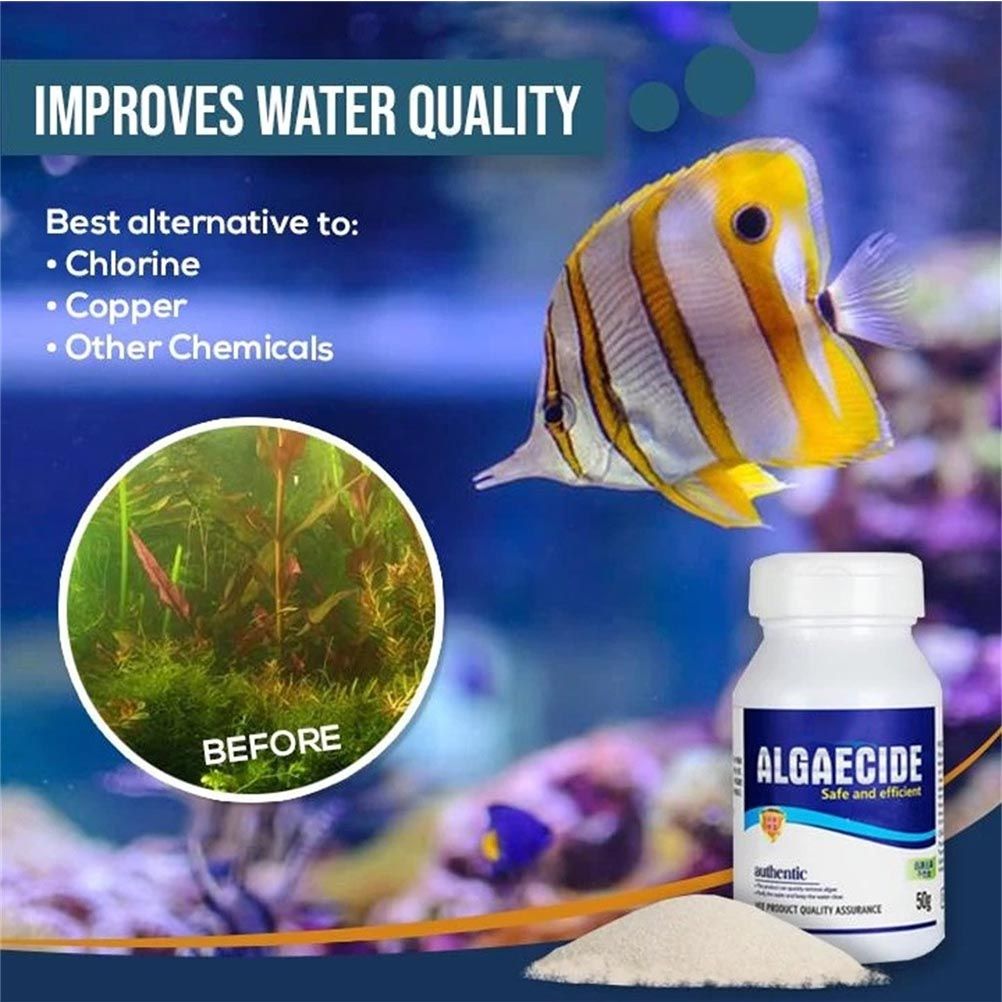 50g Aquarium Algaecide Fish Tank Algae Remover Aquarium Water Cleaner