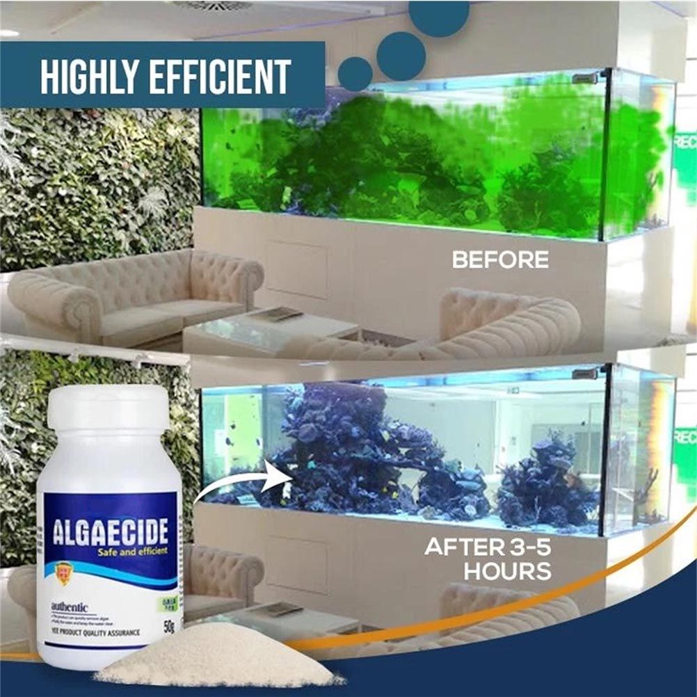 50g Aquarium Algaecide Fish Tank Algae Remover Aquarium Water Cleaner