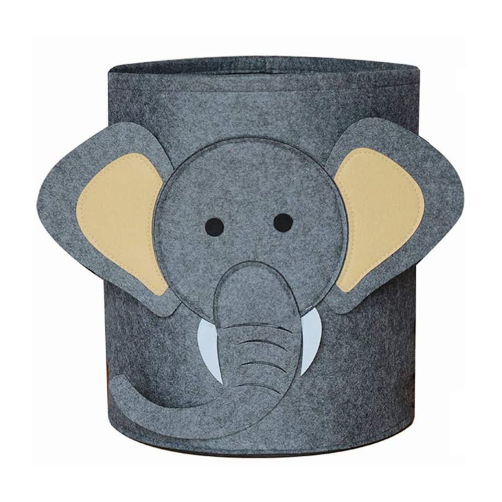 Cartoon Felt Storage Bucket Children's Toys Dirty Clothes Storage Bag Multifunctional Practical Laundry Basket