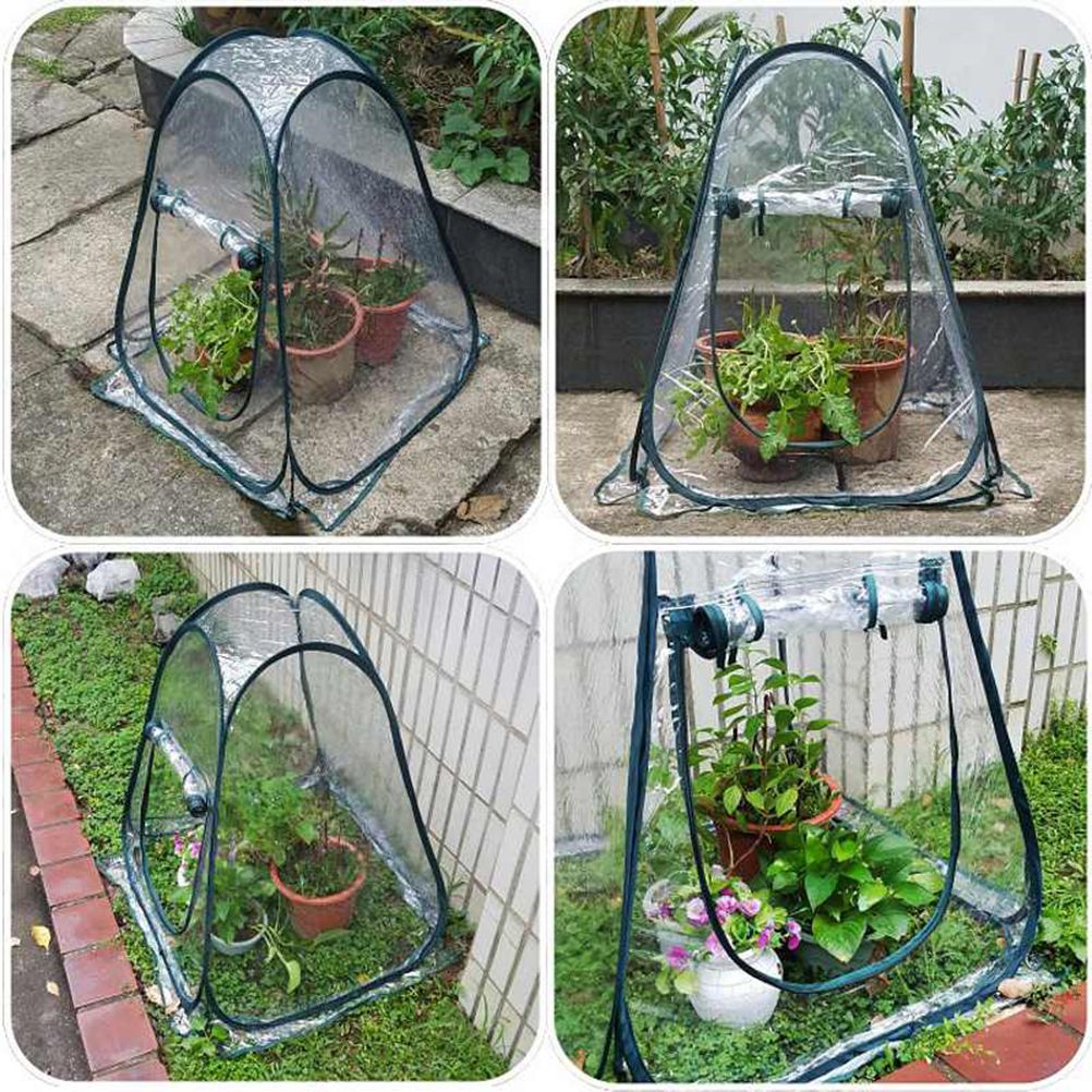 Portable PVC Warm Garden Tier Mini Household Plant Greenhouse Cover Transparent Winter Tent