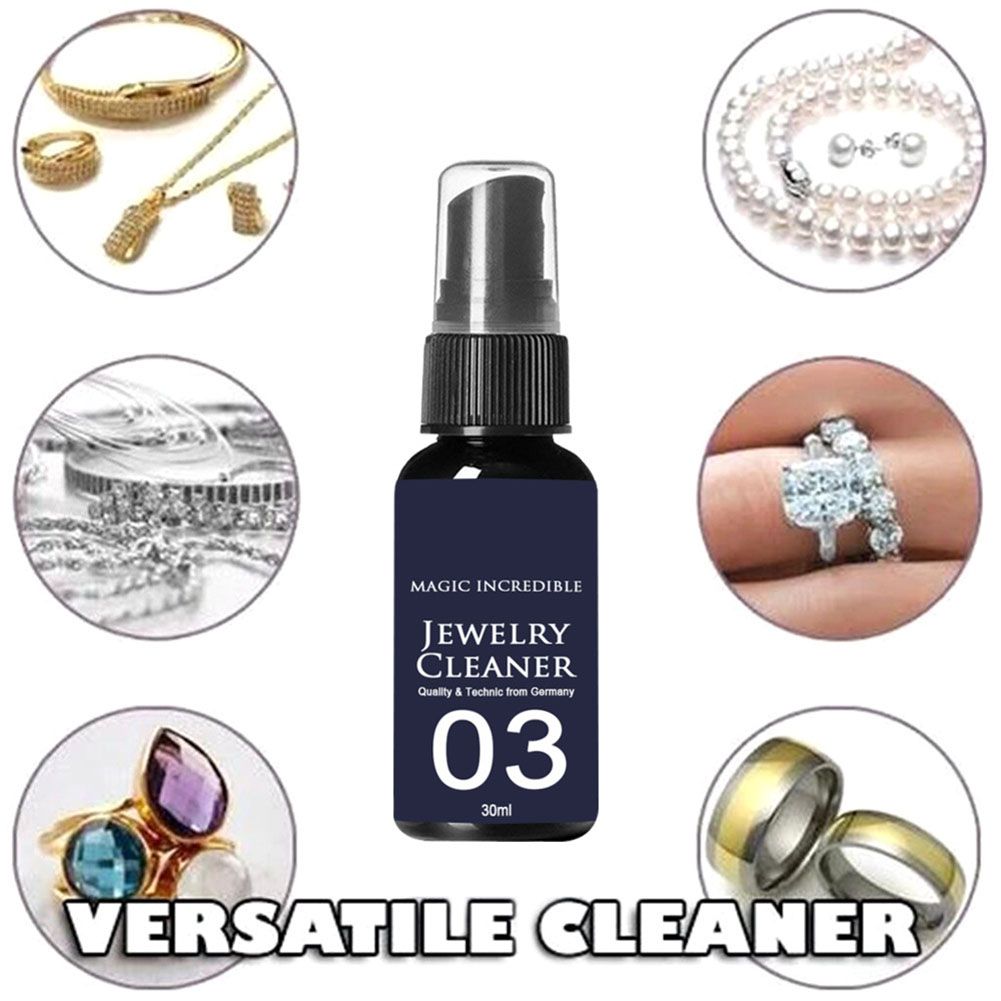 30ml Anti Tarnish Silver Jewelry Polishing Cleaner Cleaning Spray Useful Tool