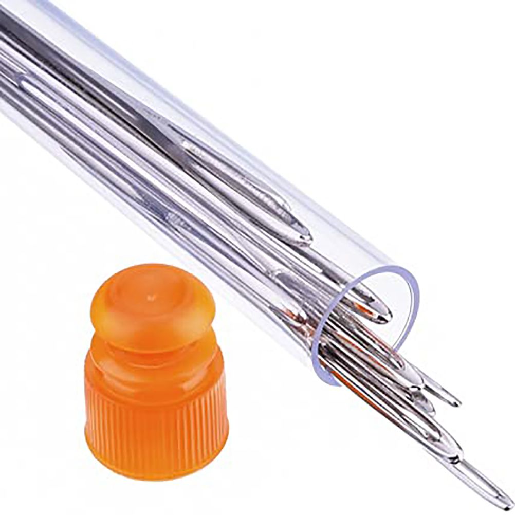 Large Eye Blunt Needles Steel Yarn Knitting Sewing Needles for Leather Projects Houseworking