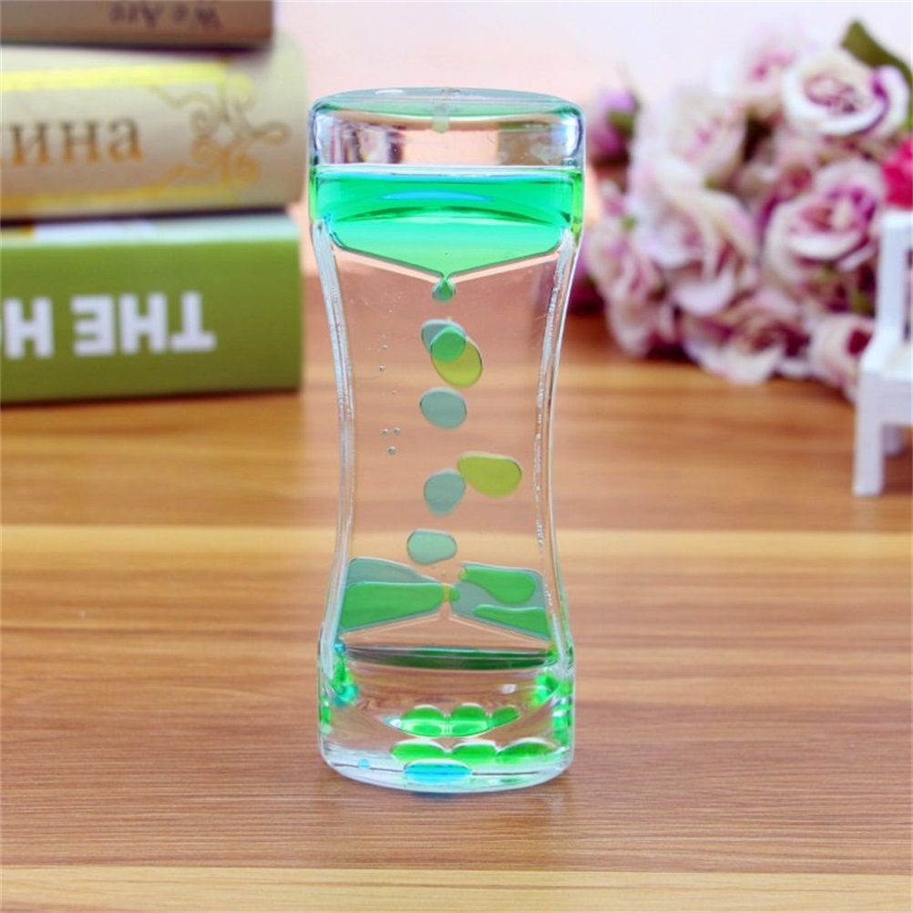 Colorful Liquid Timer Anxiety Relief Toys Liquid Motion Timer Bubble Timer Oil Hourglass Toys for Kids and Adults