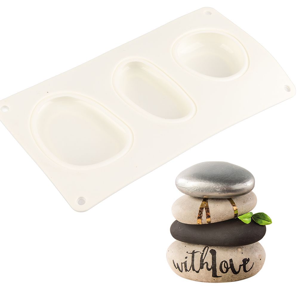 Cobblestone Shaped Cake Mold 3D Pebbled Pastry Mold Silicone Baking Mold