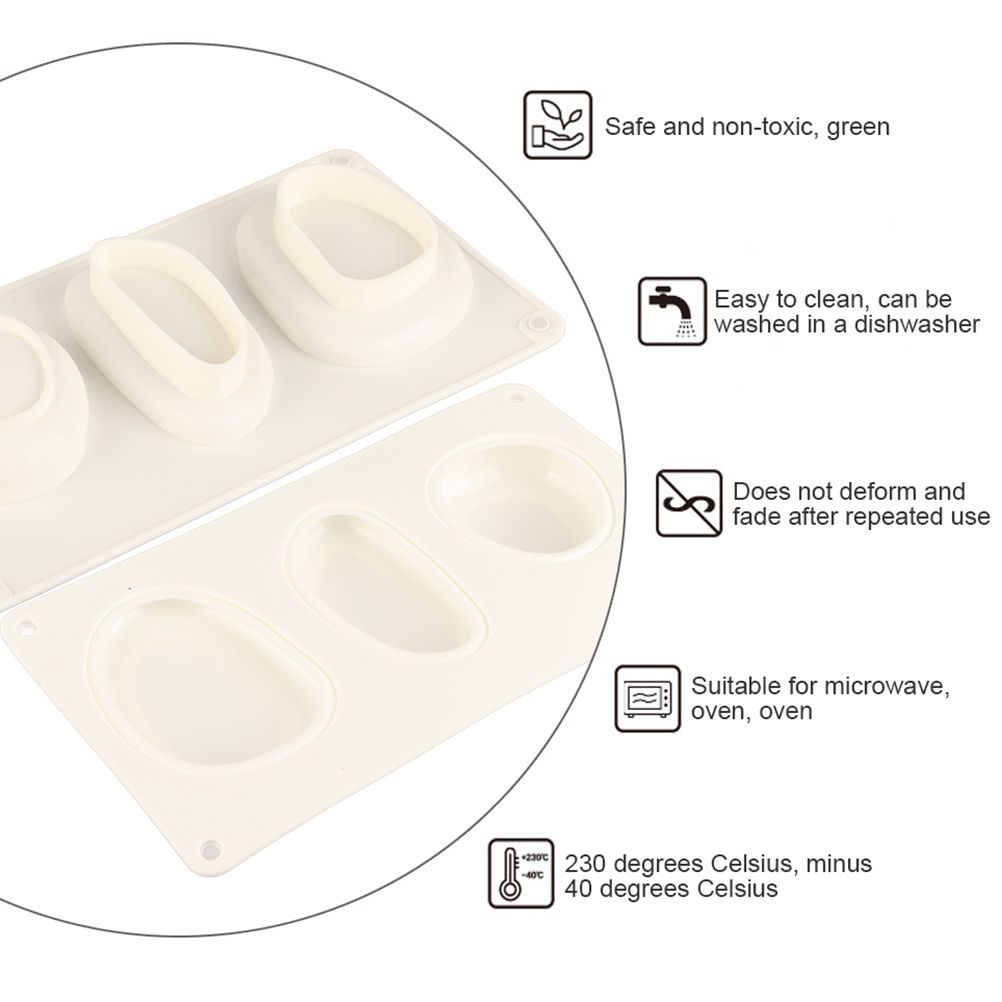 Cobblestone Shaped Cake Mold 3D Pebbled Pastry Mold Silicone Baking Mold