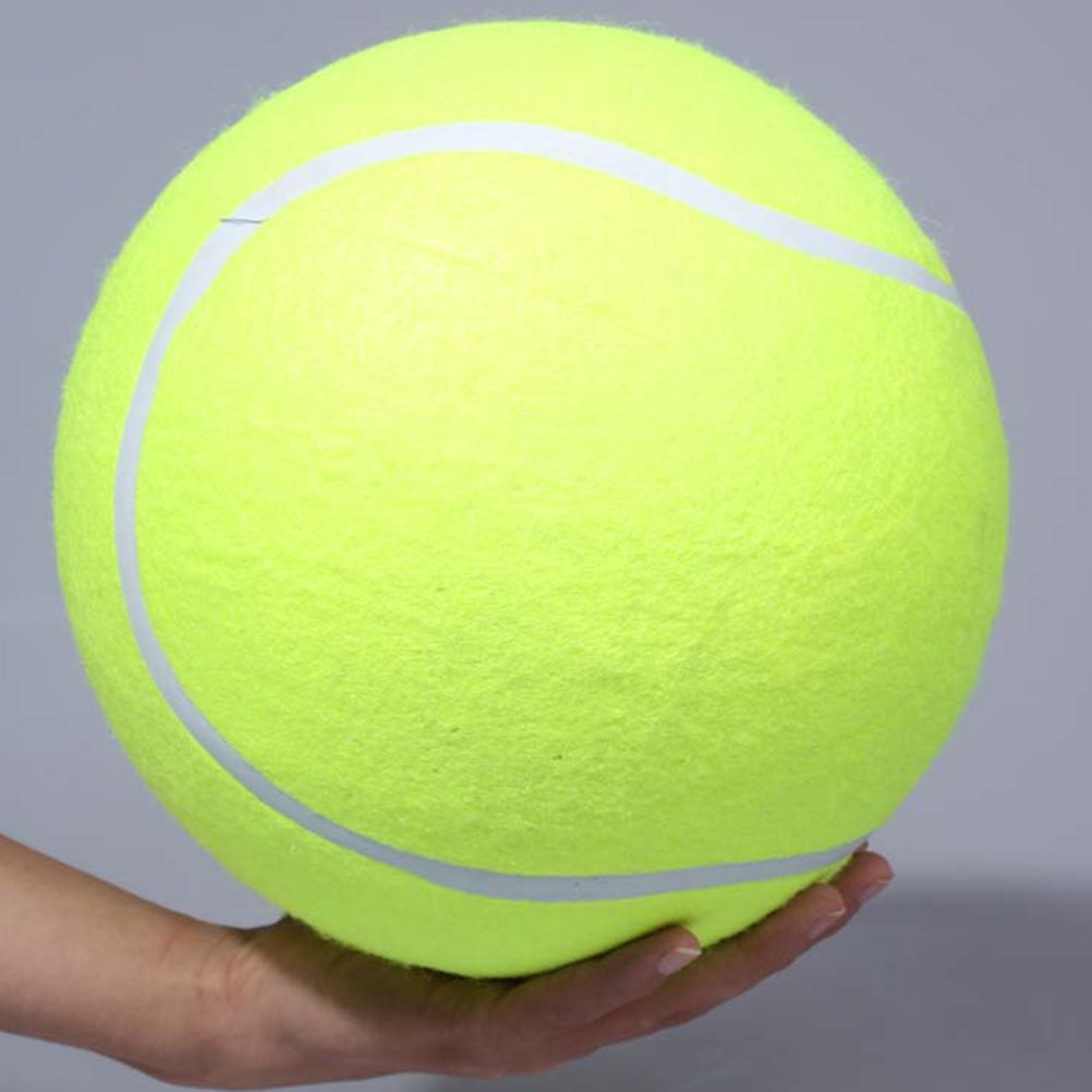 24cm Giant Tennis Ball Pet Chew Toy Inflatable Tennis Ball Signature Pet Toy