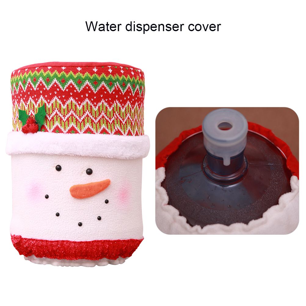 Christmas Water Dispenser Bucket Cloth Cover Water Buckle Reusable Water Dispenser Dust Cover