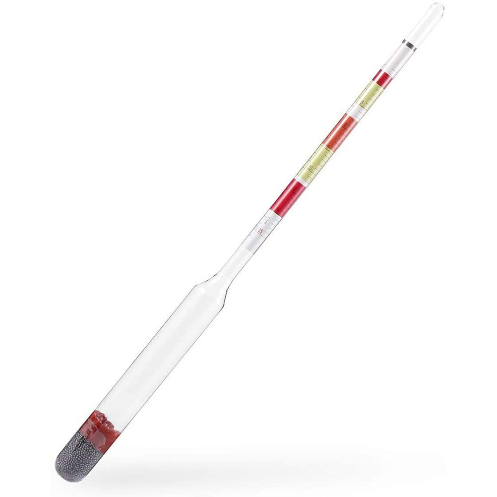 3 Scale Hydrometer Alcohol Brix Meter 3 in 1 Densimeter for Wine Beer