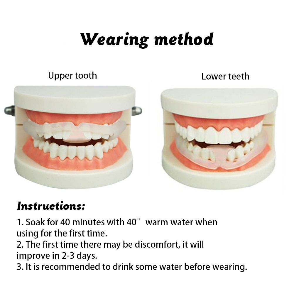 2PCS Anti Molar Braces Adjustable Anti Grinding Braces Teeth Night Protector