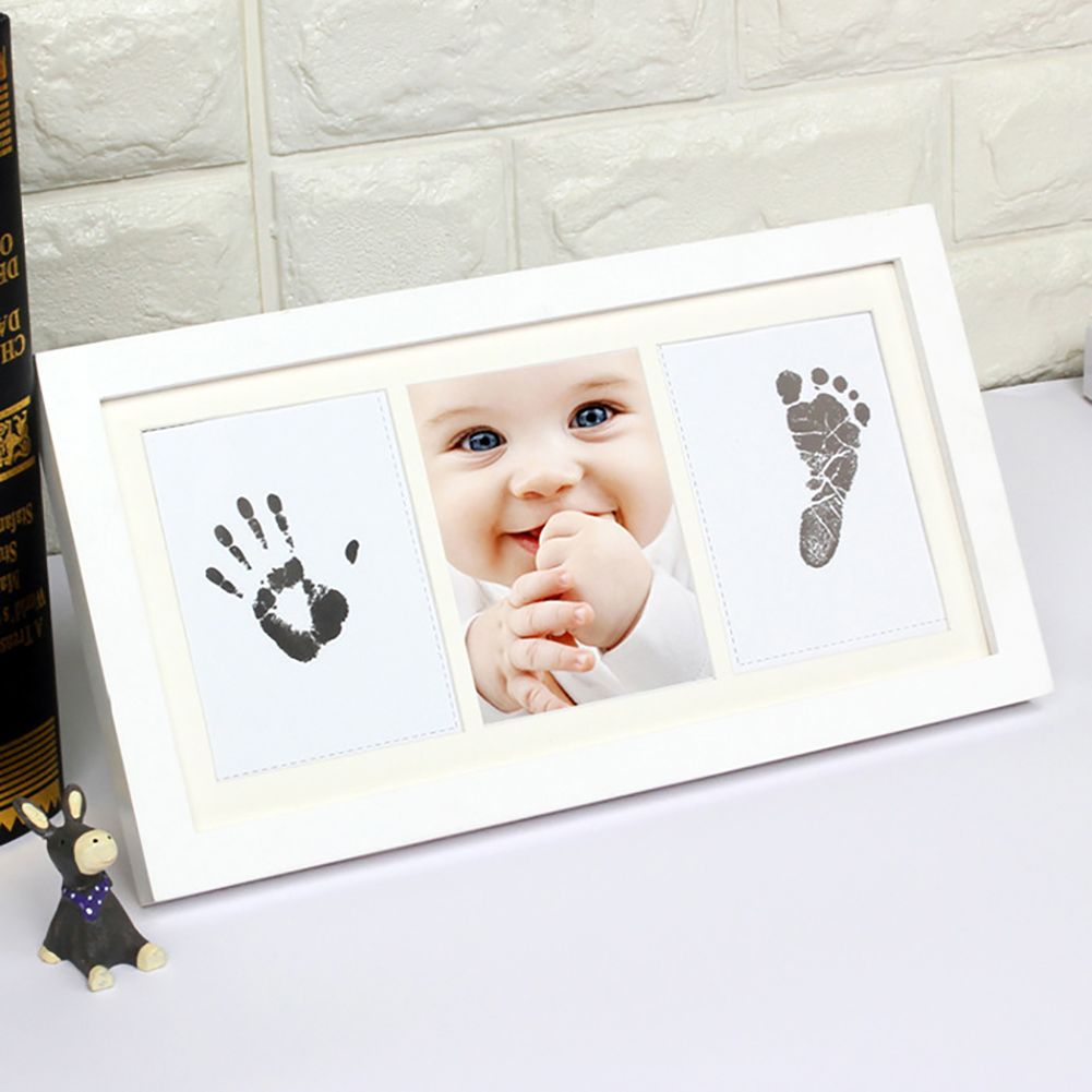 Newborn Baby Handprint Footprint Photo Frame Kit Perfect Baby Shower Gift