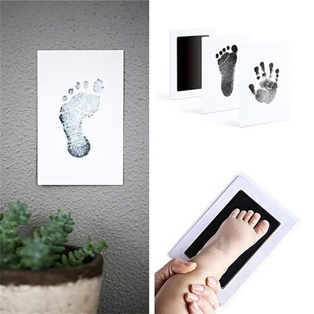 Newborn Baby Handprint Footprint Photo Frame Kit Perfect Baby Shower Gift