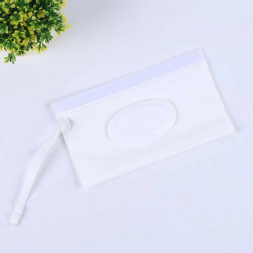 2Pcs Portable Wet Wipes Dispenser Holder Wipes Bags Case Pouch Reusable Refillable Travel Wipes Pouches Storage Container Bag