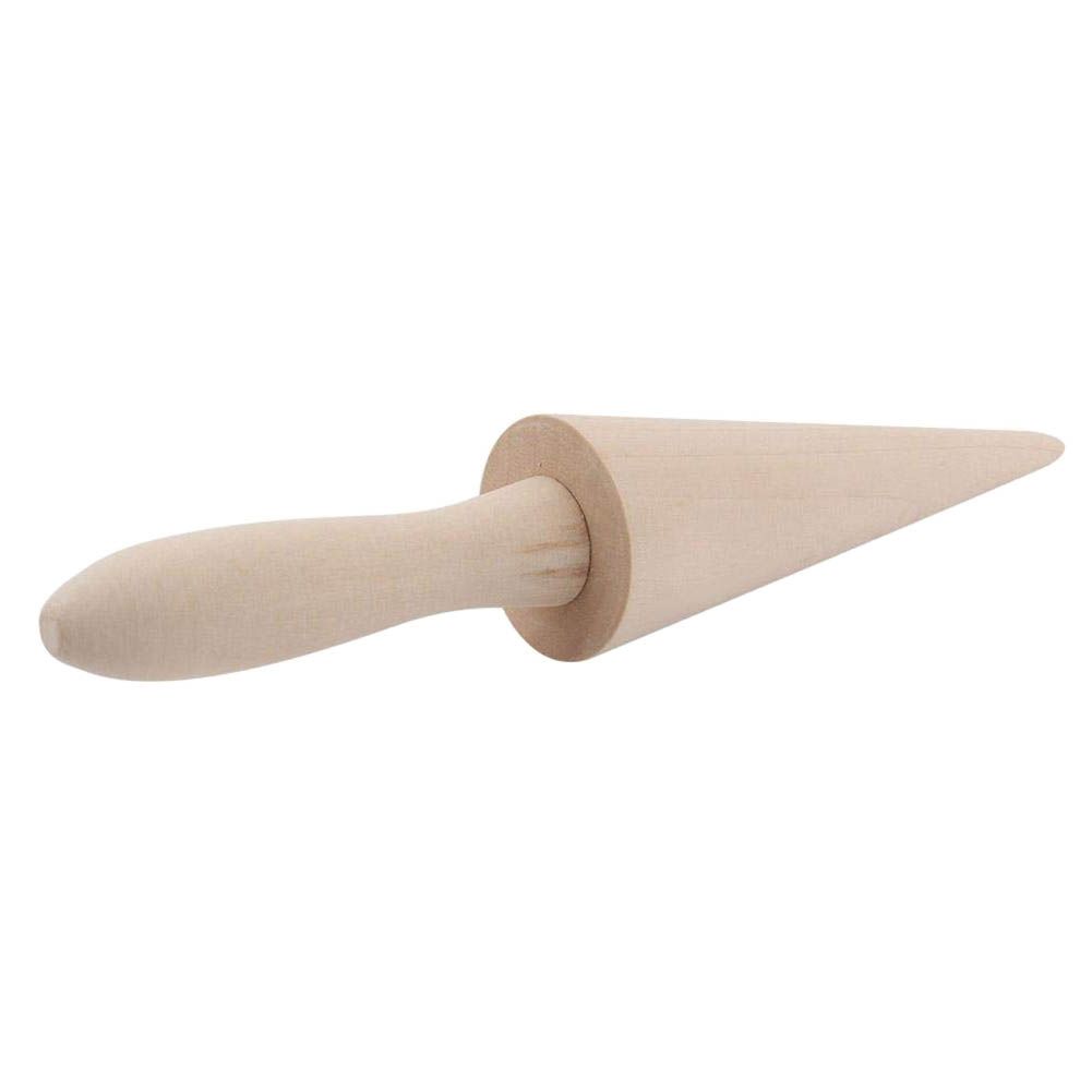 Wood Cone Roller Pastry Ice Cream Cone Mold Baking Tools for Home Dessert Shop