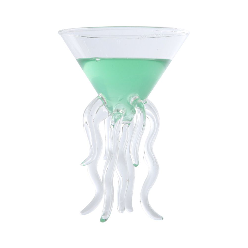 Octopus Cocktail Glass Transparent Octopus Shaped Glass Cup Jellyfish Cup