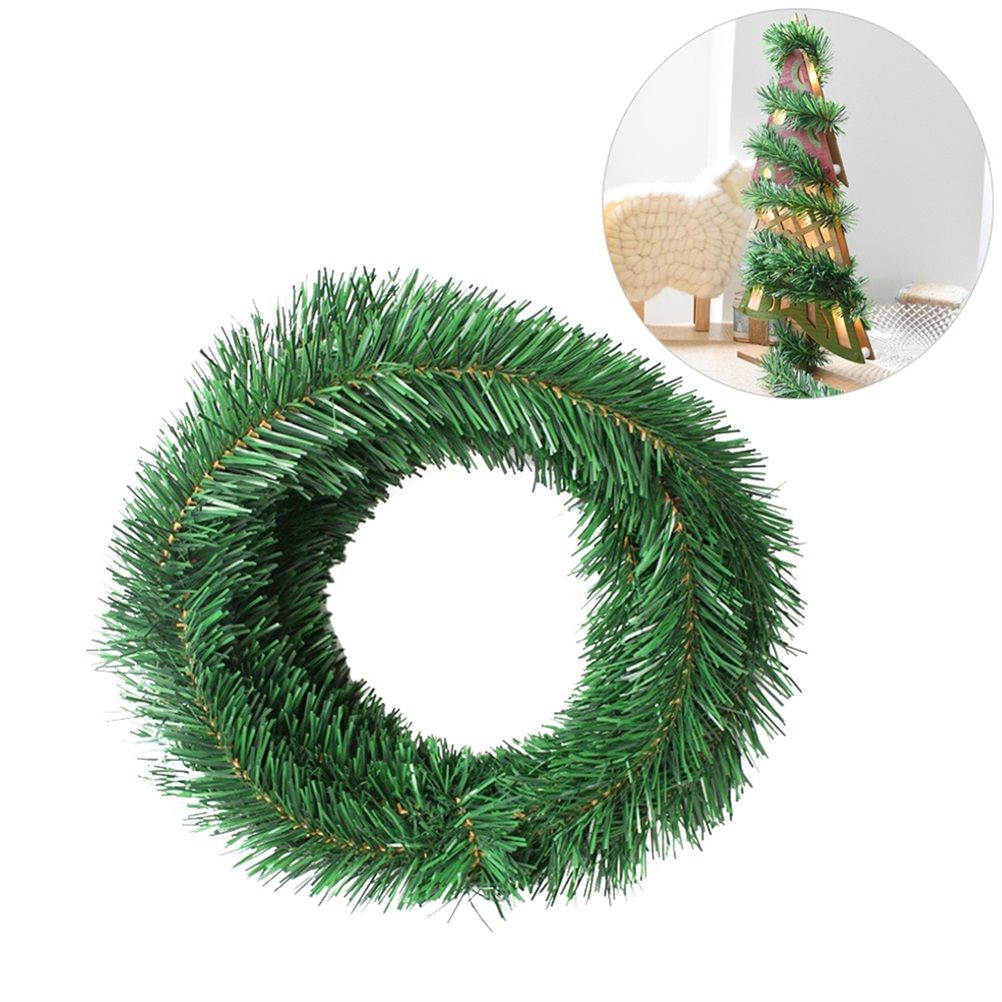 5.5M Pine Christmas Garland Green Artificial Christmas Tree Rattan Garland Pack Christmas Pine Wall Garden Decoration