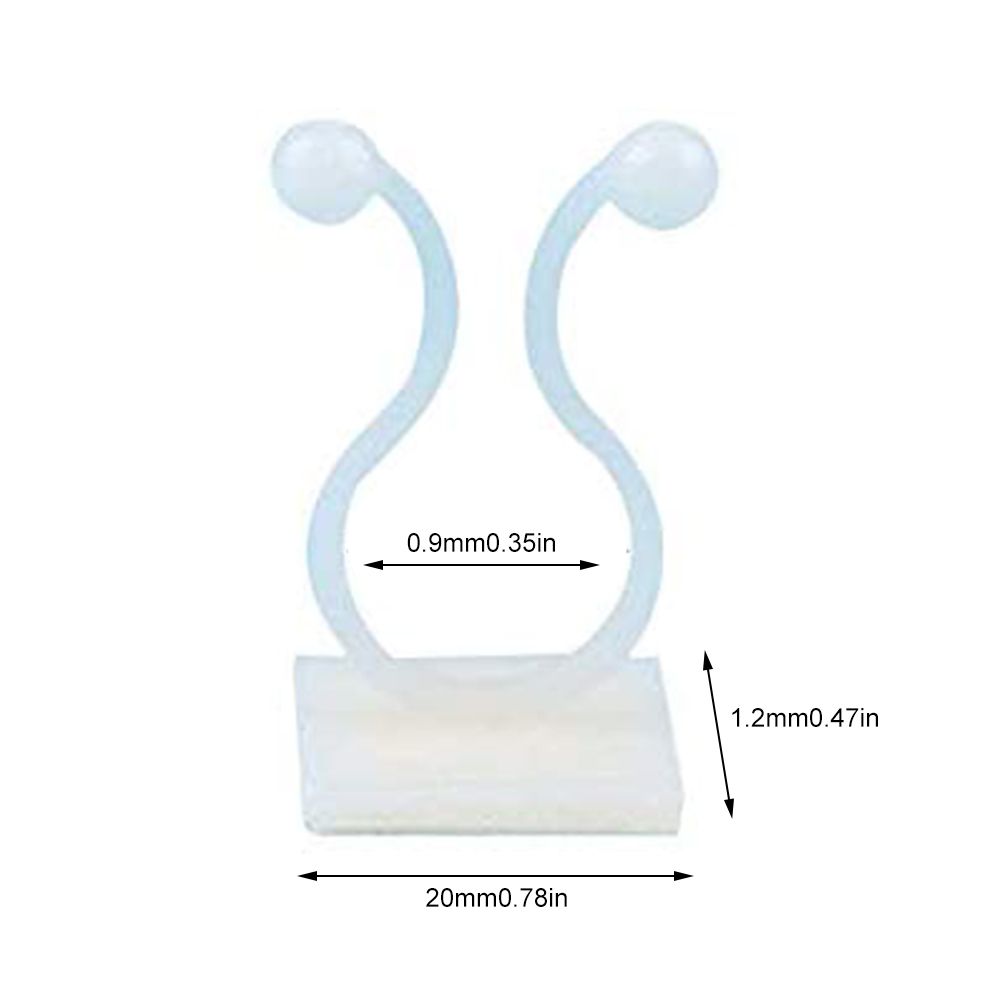 50Pcs Climbing Plant Fixture Clips Garden Vines Sticky Clips Wall Vines Fixed Holder