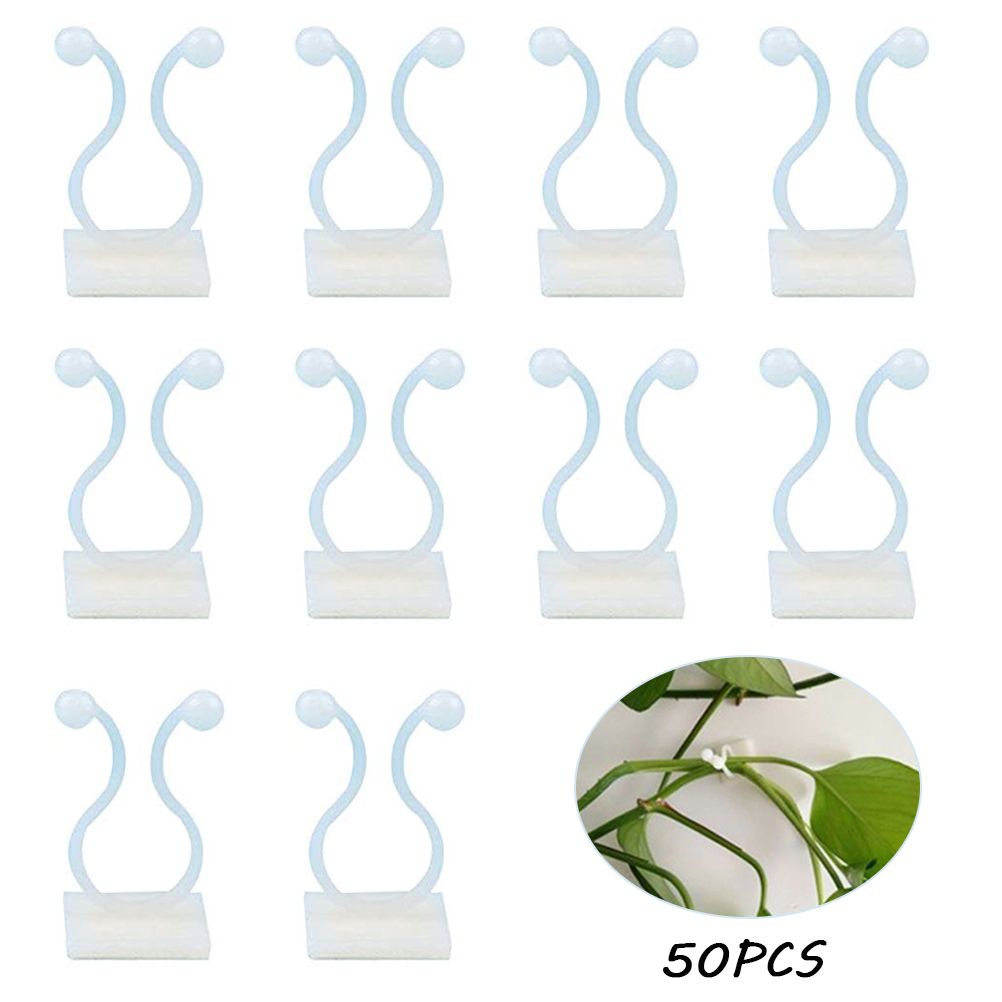 50Pcs Climbing Plant Fixture Clips Garden Vines Sticky Clips Wall Vines Fixed Holder
