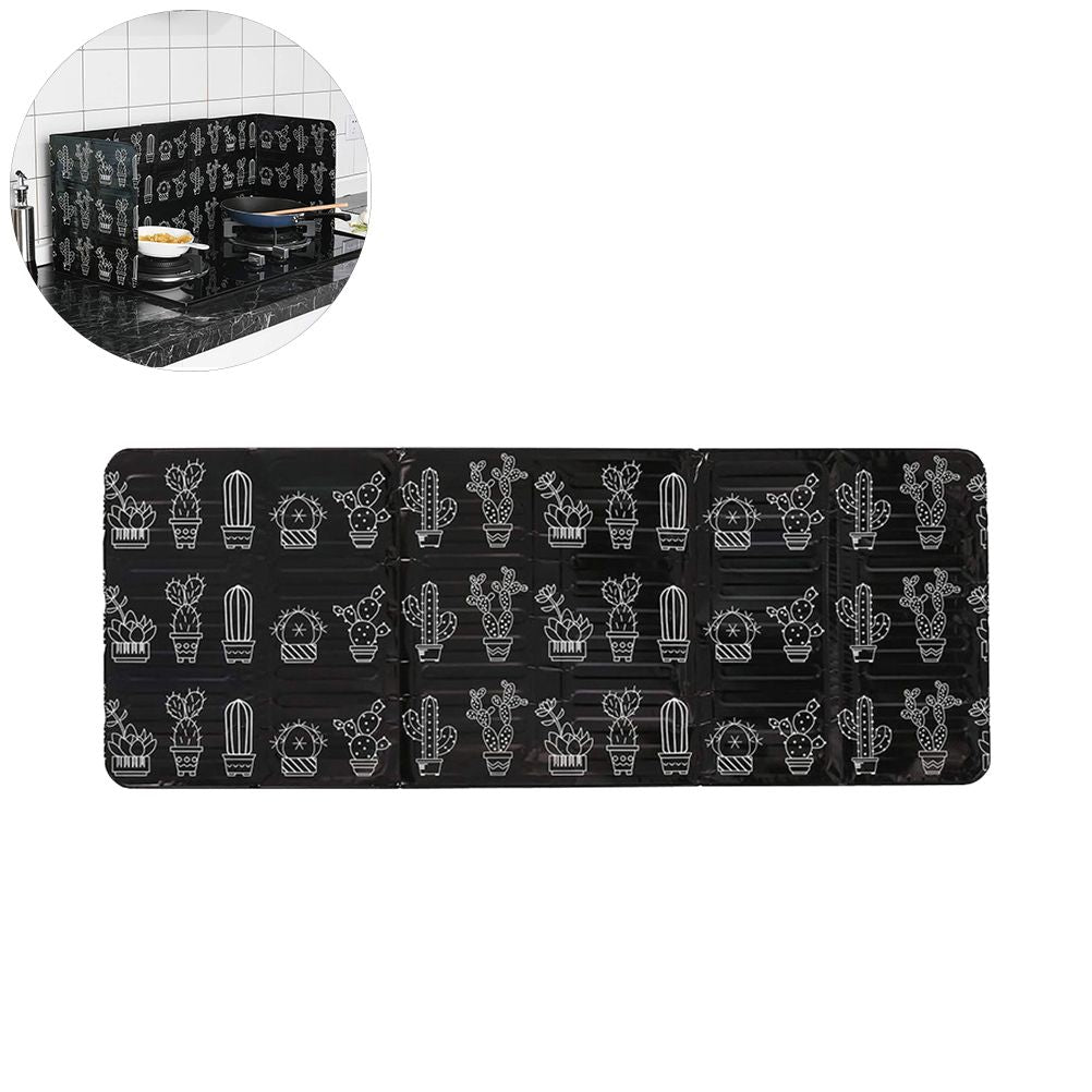 Folding Oil Splatter Shield Splash Proof Panels Gas Stove Shield for Kitchen