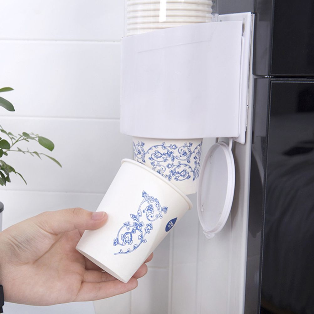 Disposable Paper Cup Holder Anti Dust Paper Cup Dispenser Automatic Water Cup Holder
