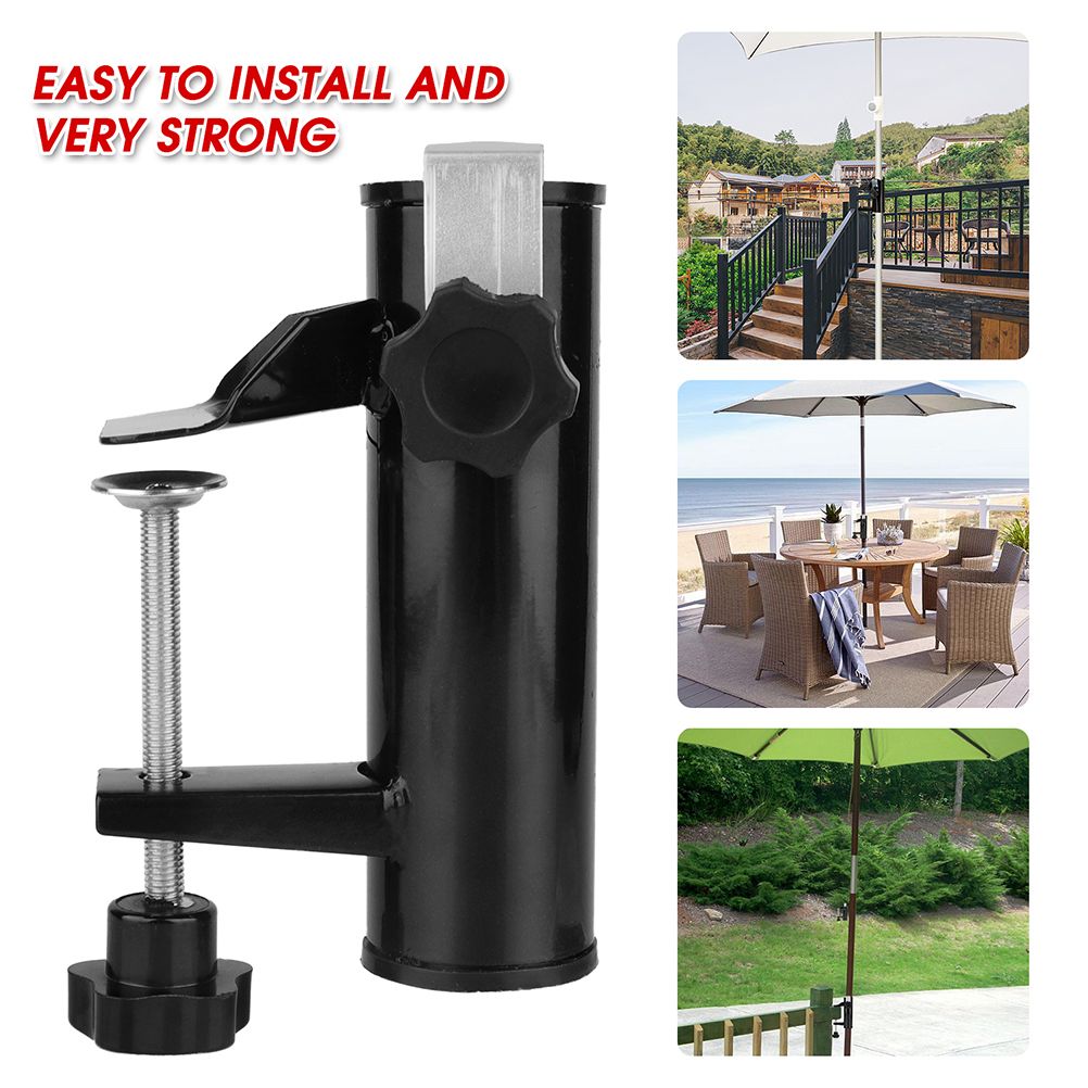 Steel Parasol Holder Balcony Umbrella Stand Umbrella Holder for Balcony Pole