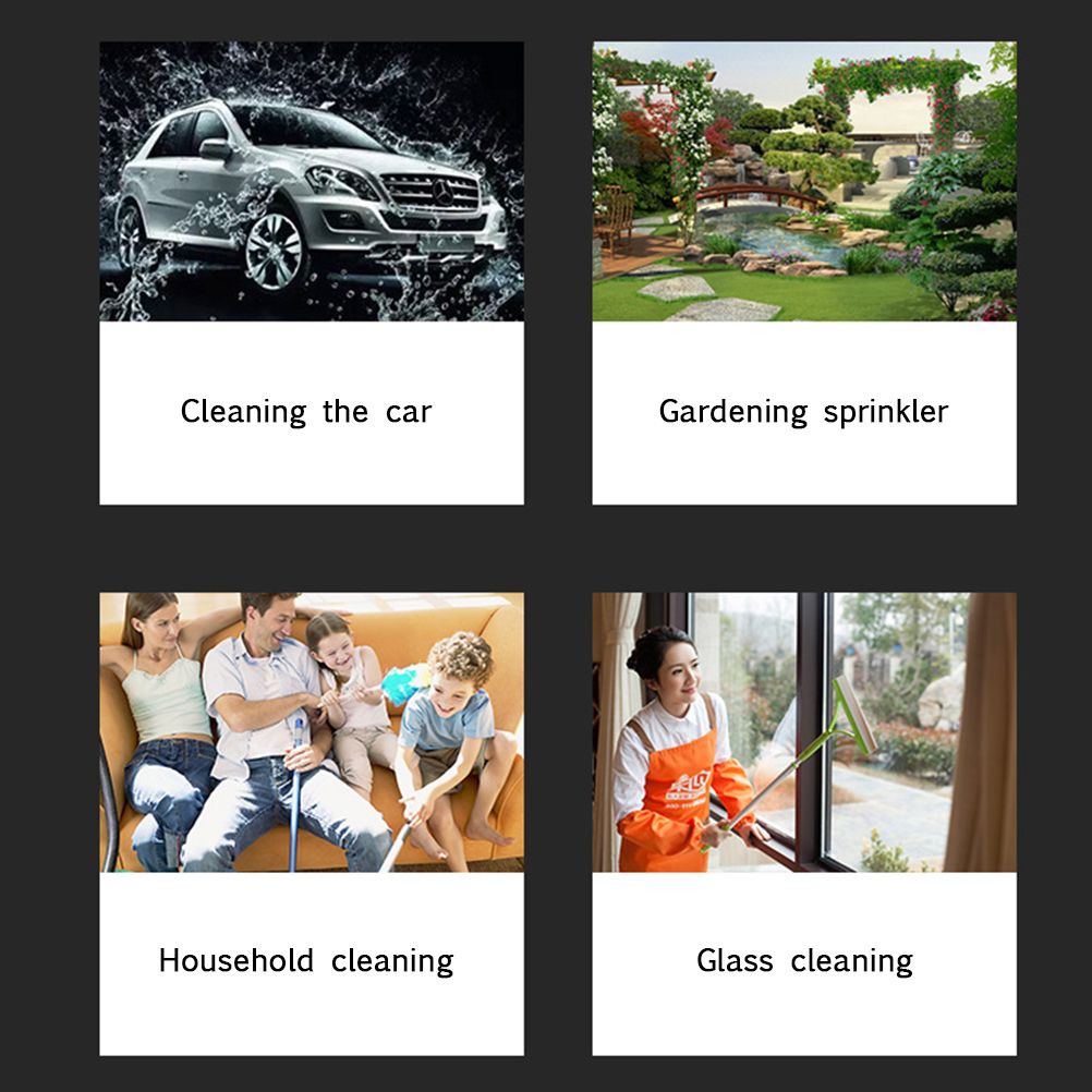 Garden Hose Nozzle Sprayer Hand Shower 8 Adjustable Irrigation Pattern High Pressure Hand Sprayer for Watering Lawn Car Washing