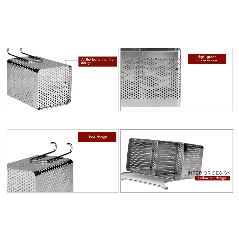Kitchen Utensil Storage Holder Stainless Steel Fork Chopsticks Storage Organizer Tableware Holder