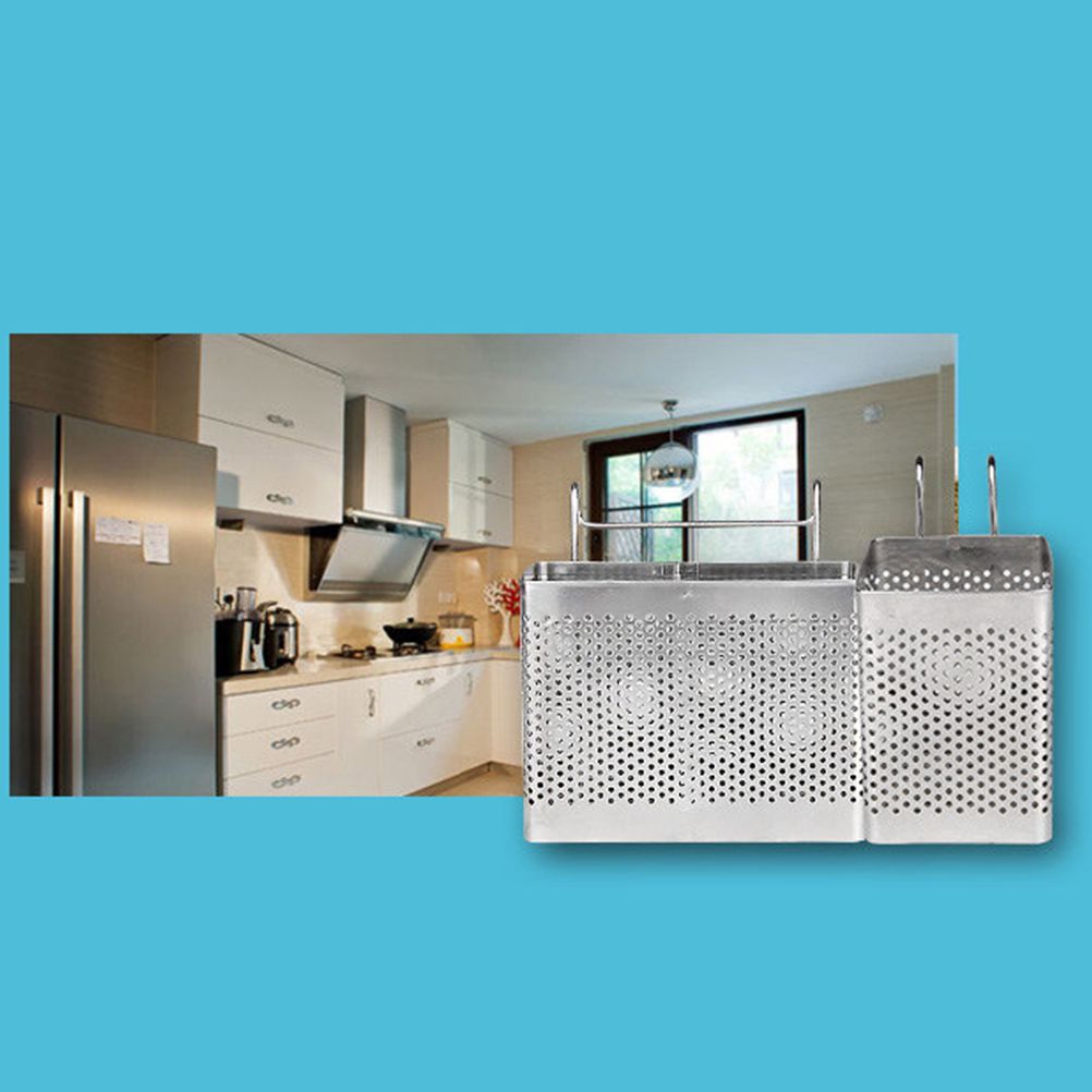 Kitchen Utensil Storage Holder Stainless Steel Fork Chopsticks Storage Organizer Tableware Holder