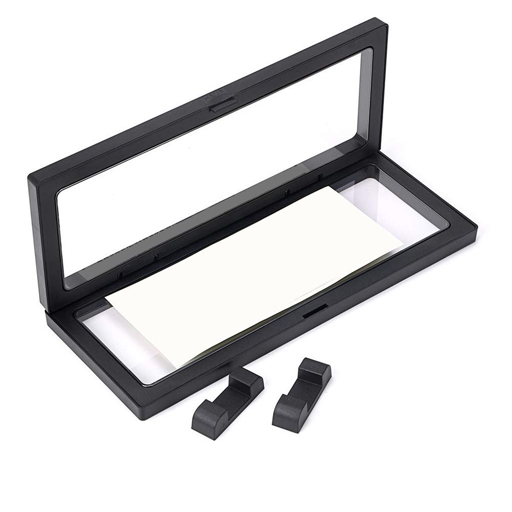3D Floating Display Stand with Two Bases for Medallion Antique Coin Desktop Display Stand