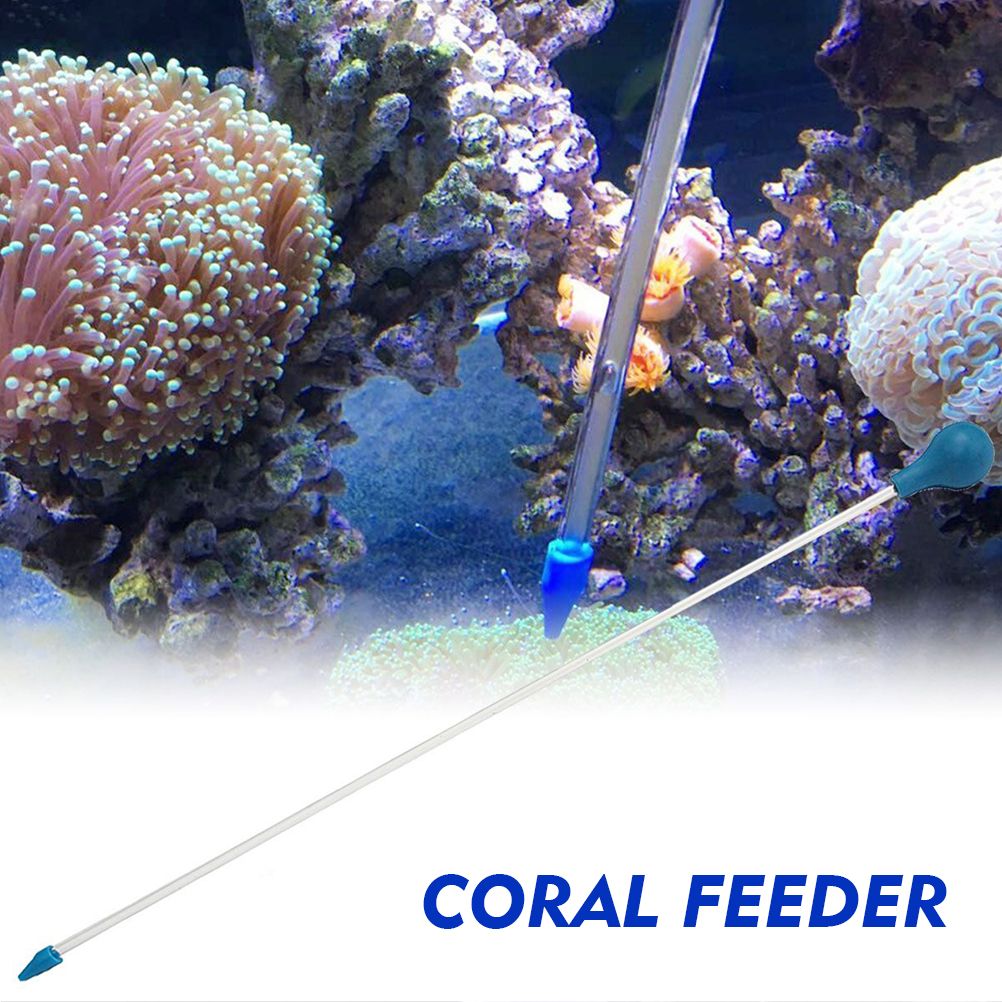 Coral Feeder SPS HPS Feeder Long Acrylic Liquid Fertilizer for Marine Fish and Coral Aquarium
