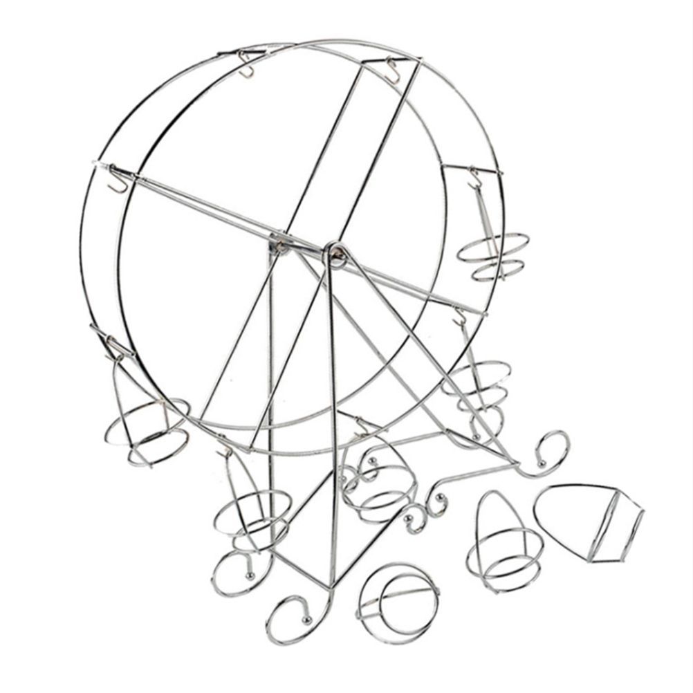 Ferris Wheel Cupcakes Stands Cupcakes Holders Rack 8 Cups Dessert Serving Tray Wedding Party Furnishing Accessories