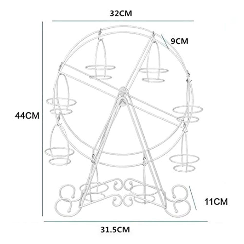 Ferris Wheel Cupcakes Stands Cupcakes Holders Rack 8 Cups Dessert Serving Tray Wedding Party Furnishing Accessories