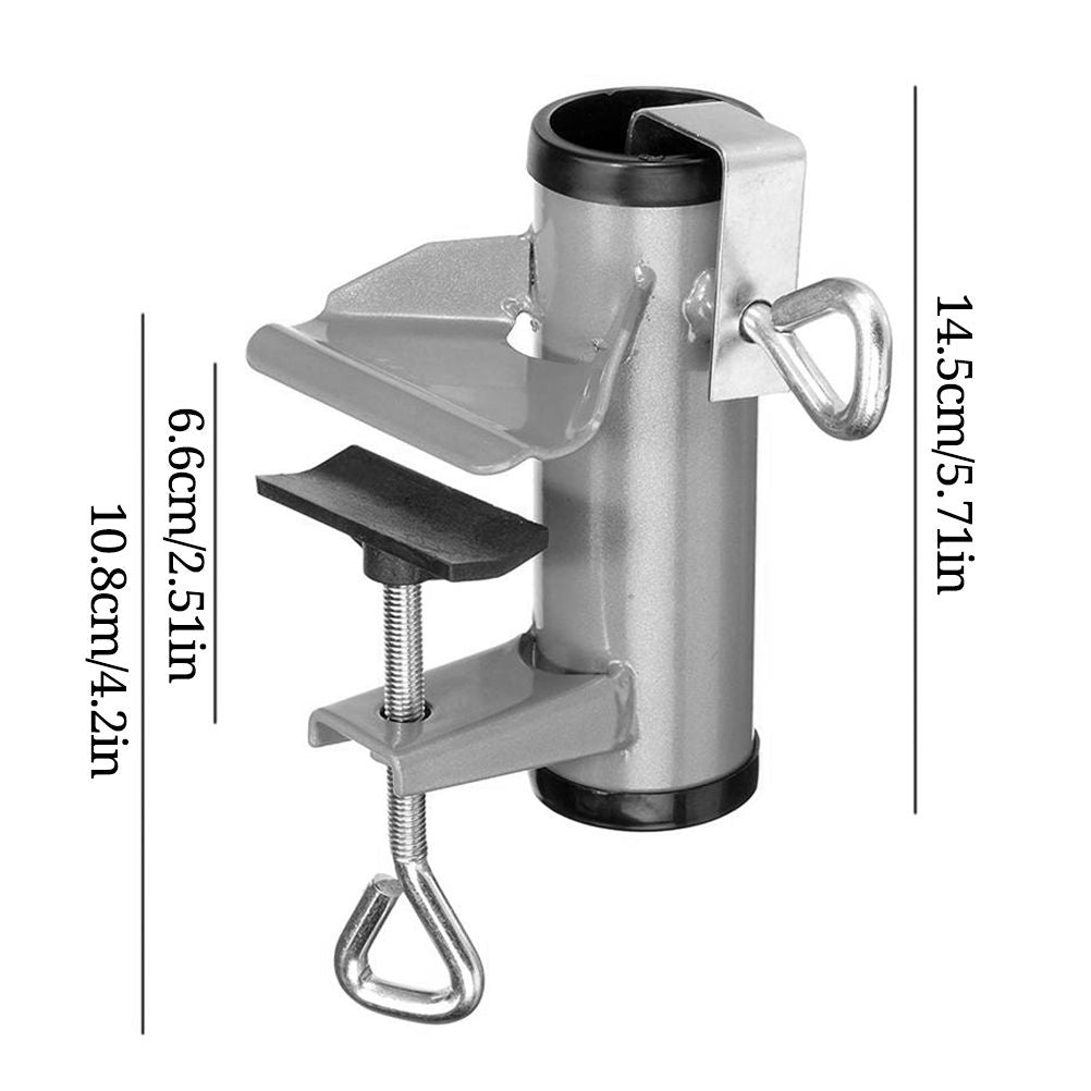 Flexible Heavy Duty Parasol Holder Stainless Steel Parasol Stand Fixed Clip for Garden Balcony Umbrella