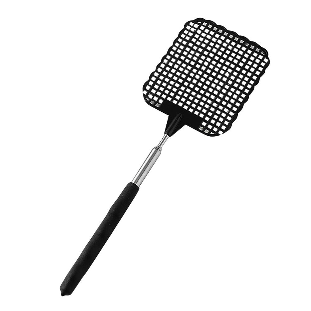 4 Pcs Plastic Telescopic Extendable Fly Swatter Stainless Steel Telescopic Rod Flapper Mosquito Bug Swatter