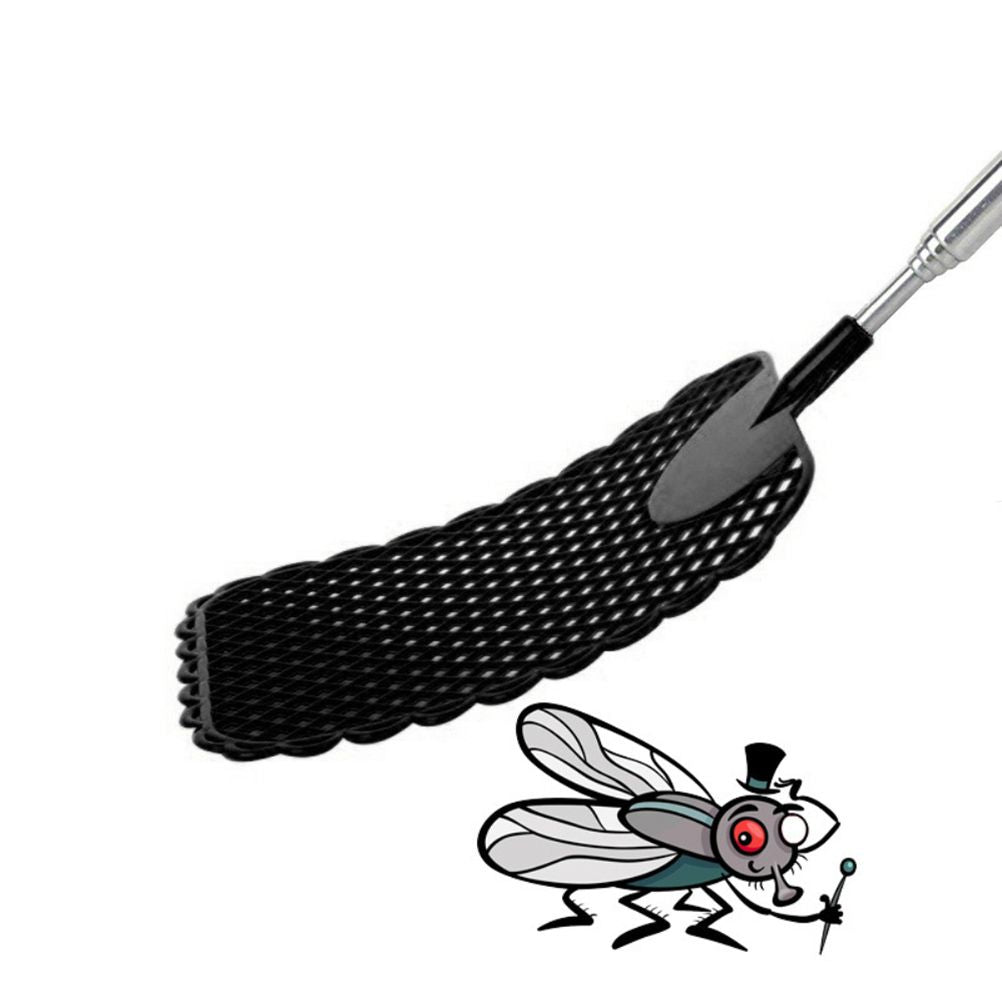 4 Pcs Plastic Telescopic Extendable Fly Swatter Stainless Steel Telescopic Rod Flapper Mosquito Bug Swatter