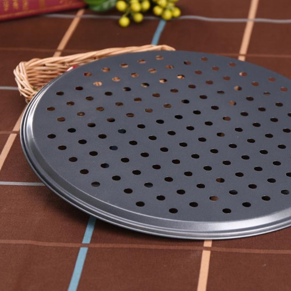 Non Stick Pizza Pan Pizza Tray Round Pizza Baking Tray Strong Baking Tool