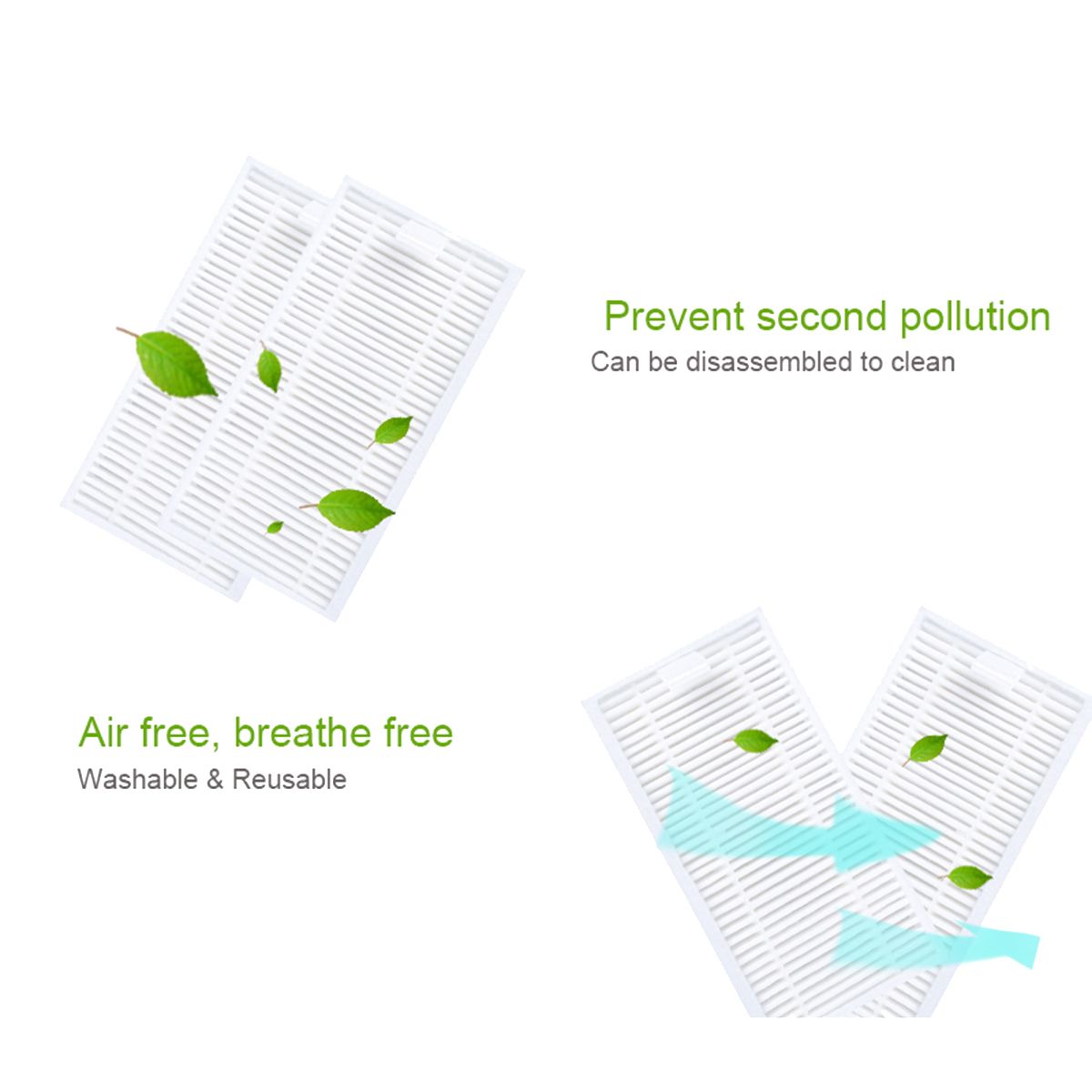 10 Pcs/lot Robot Vacuum Cleaner HEPA Filter replacement for iLife Robot Vacuum Cleaner, V3, V3S, V3S Pro, V5, V5S, V5S Pro