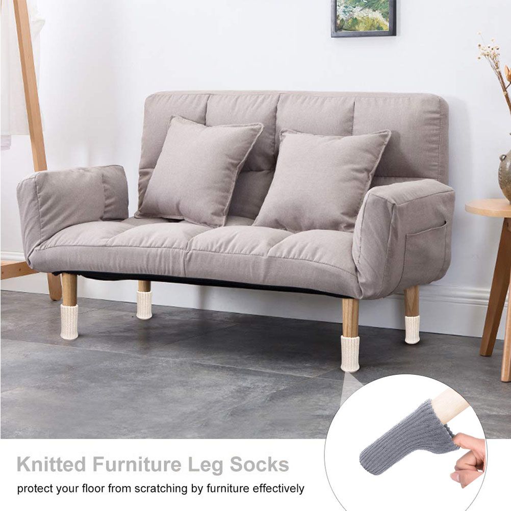 16Pcs Chair Covers High Elastic Non Slip Chair Leg Feet Covers Covers Knitting Furniture Covers Chair Leg Floor Protectors