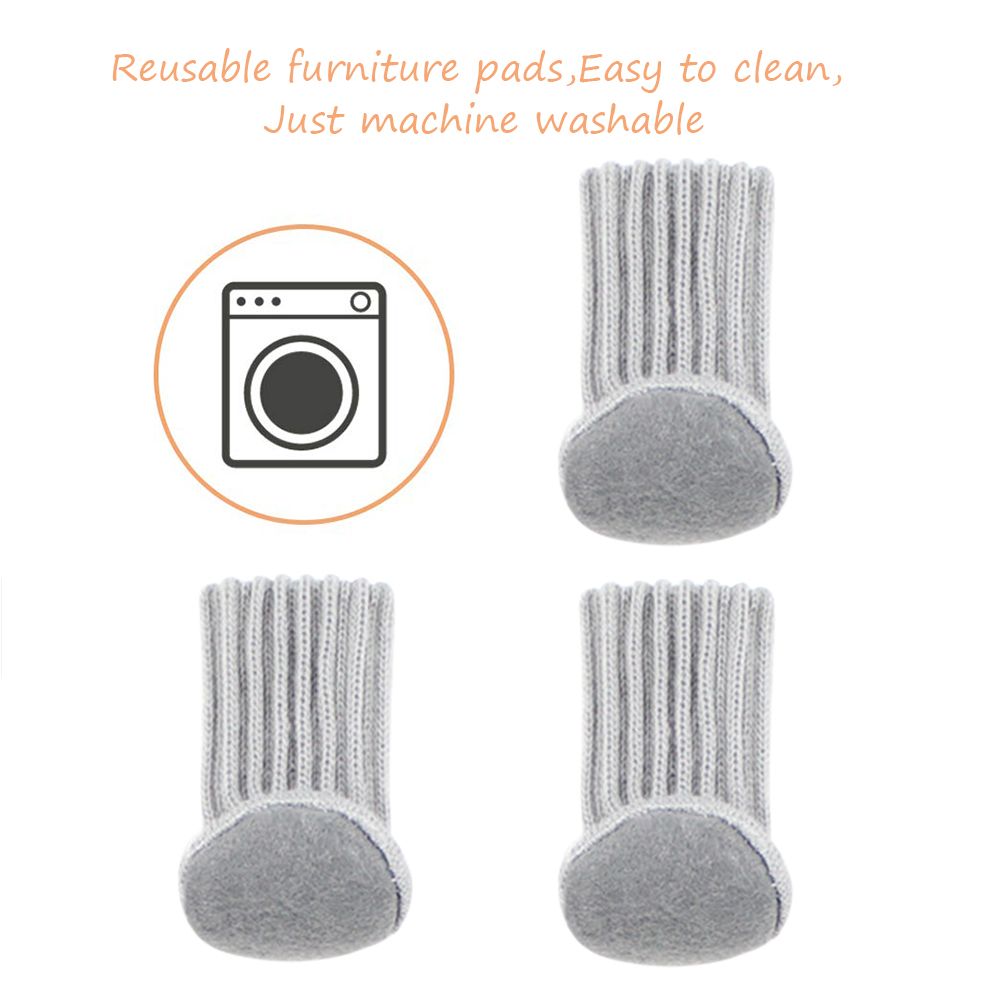 16Pcs Chair Covers High Elastic Non Slip Chair Leg Feet Covers Covers Knitting Furniture Covers Chair Leg Floor Protectors