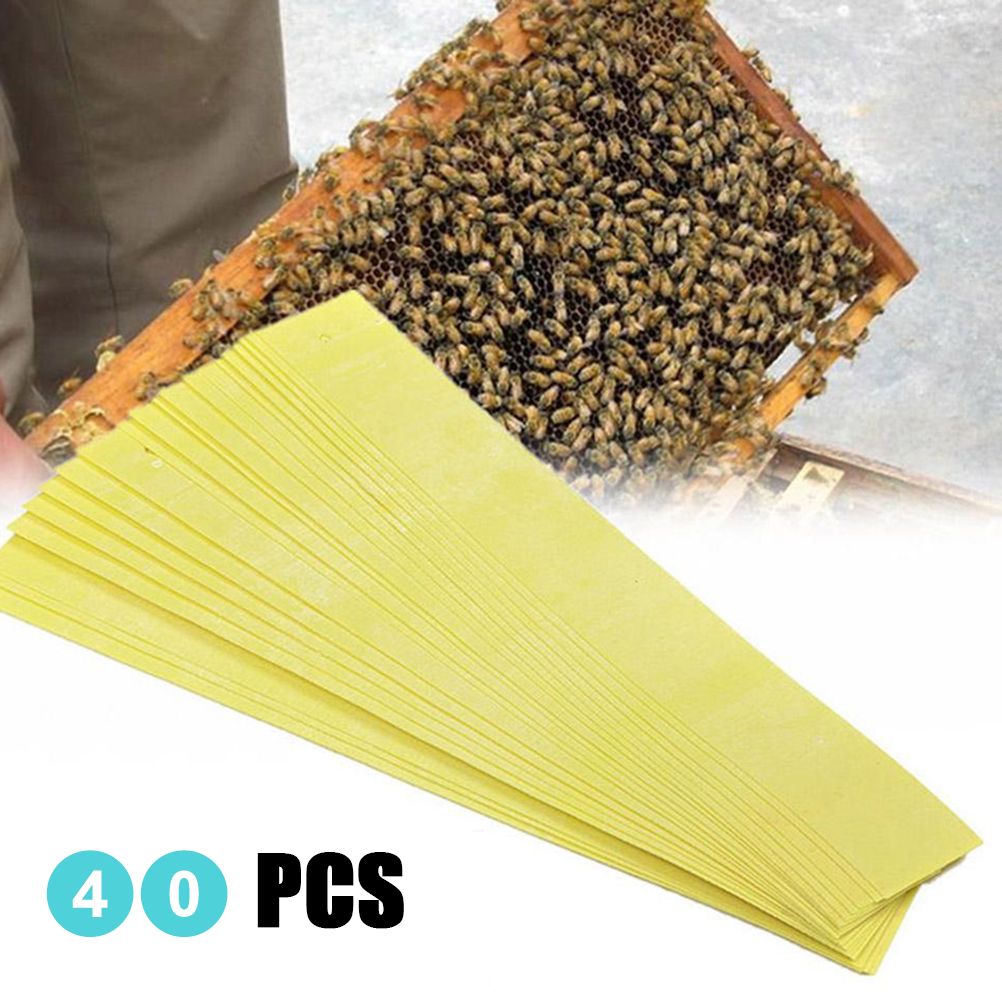 40Pcs Manhao Fluvalinate Stripes Mite Varroa Beekeeping Medicine
