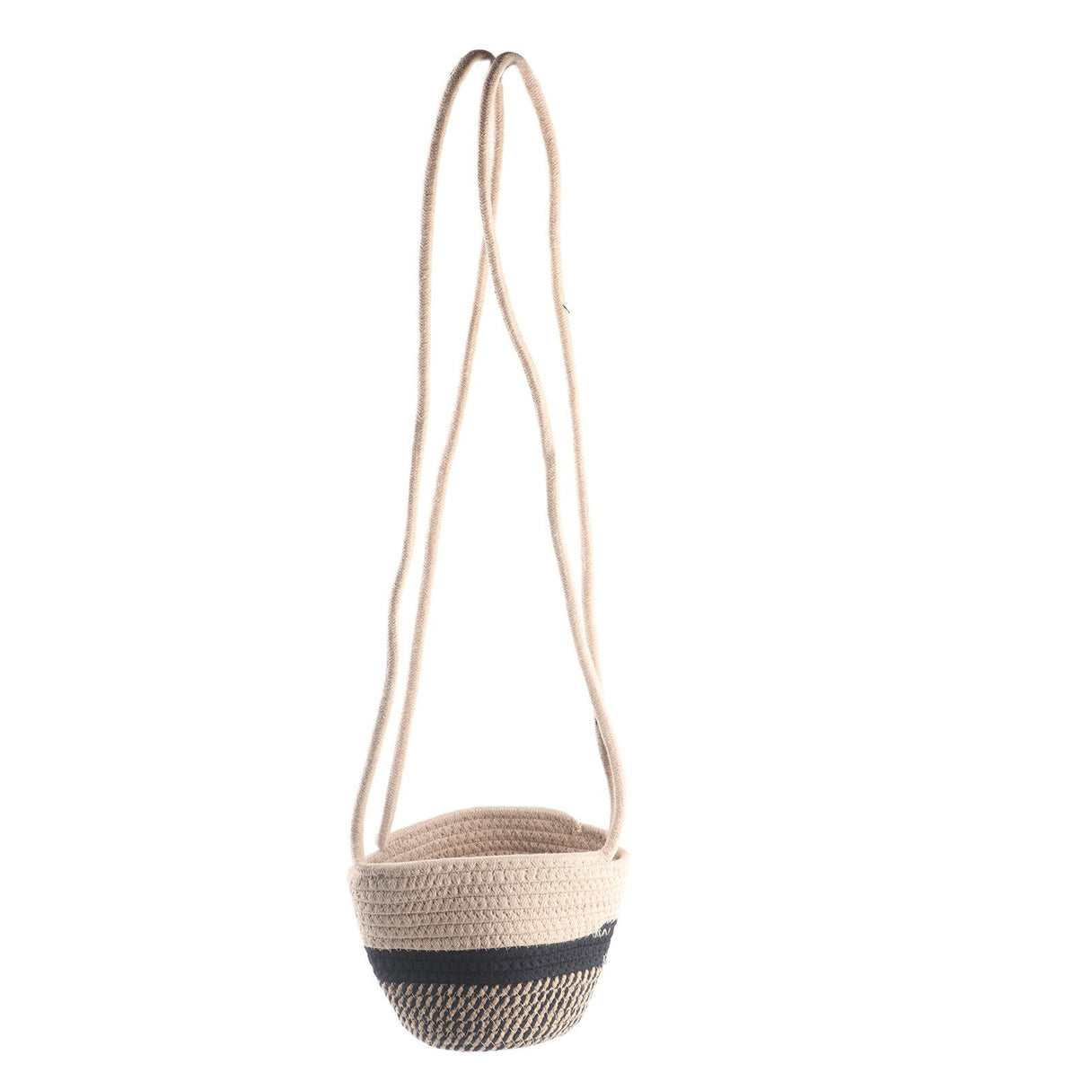 Hanging Plant Pot Holder Braided Plant Basket Indoor Flower Pot Plant Holder Hanging Cotton Rope Plant Storage Organiser