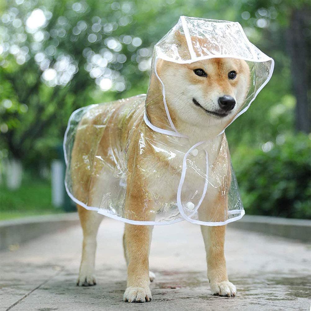 Waterproof Pet Raincoat Portable Pet Raining Coat Breathable Lightweight Dog Rain Poncho