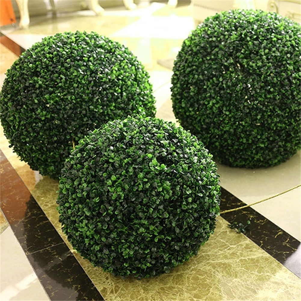 Green Plastic Plant Ball Decoration Home Outdoor Wedding Party Decoration Plants Grass Ball