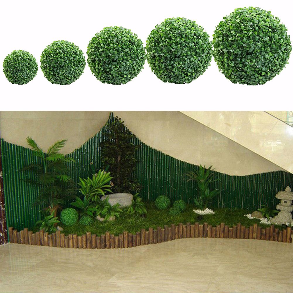 Green Plastic Plant Ball Decoration Home Outdoor Wedding Party Decoration Plants Grass Ball