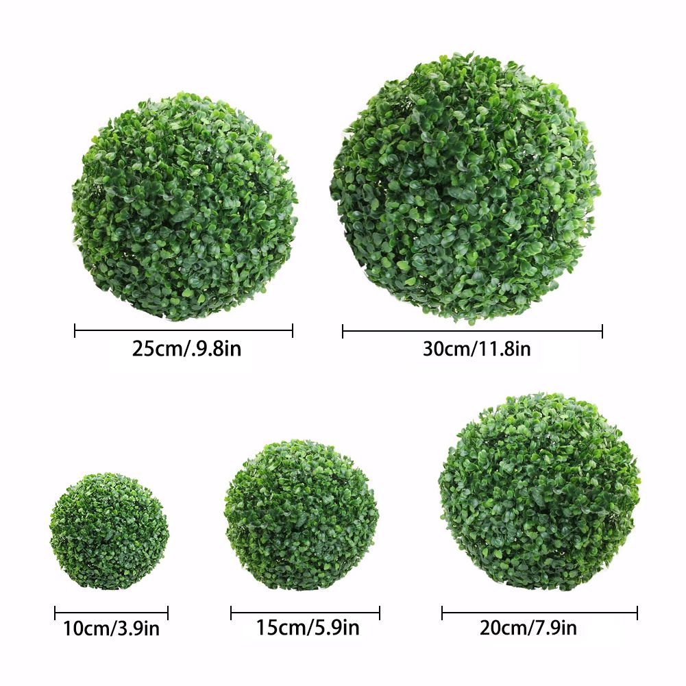 Green Plastic Plant Ball Decoration Home Outdoor Wedding Party Decoration Plants Grass Ball