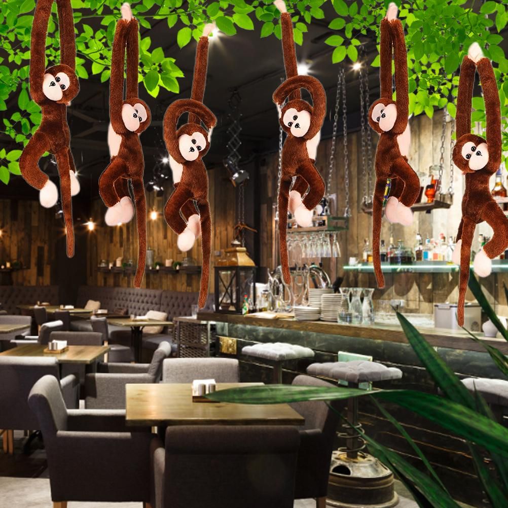6Pcs 24 Inch Long Arm Monkey Plush Toy Stuffed Animal Monkey Cute Home Decor Birthday Christmas Gifts