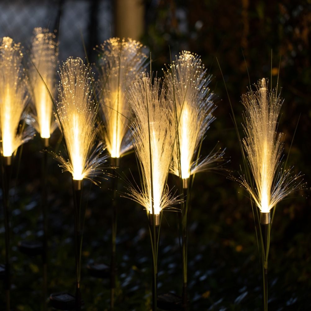 Solar Reed Garden Lights Waterproof LED Garden Stake Lights Decorative for Outdoor Lawn Patio Yard Pathway