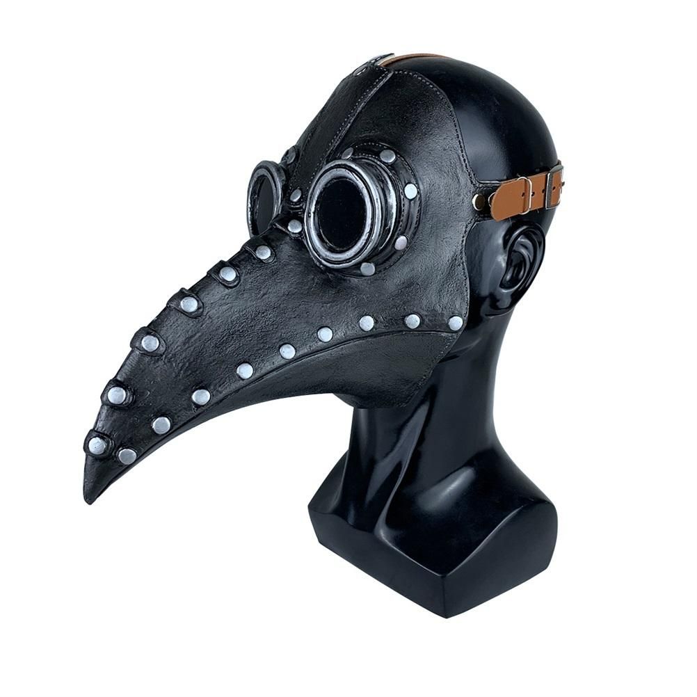 Halloween Beak Face Cover Latex Steampunk Face Cover for Halloween Party Cosplay Costume Dress Up Props Bar Decors