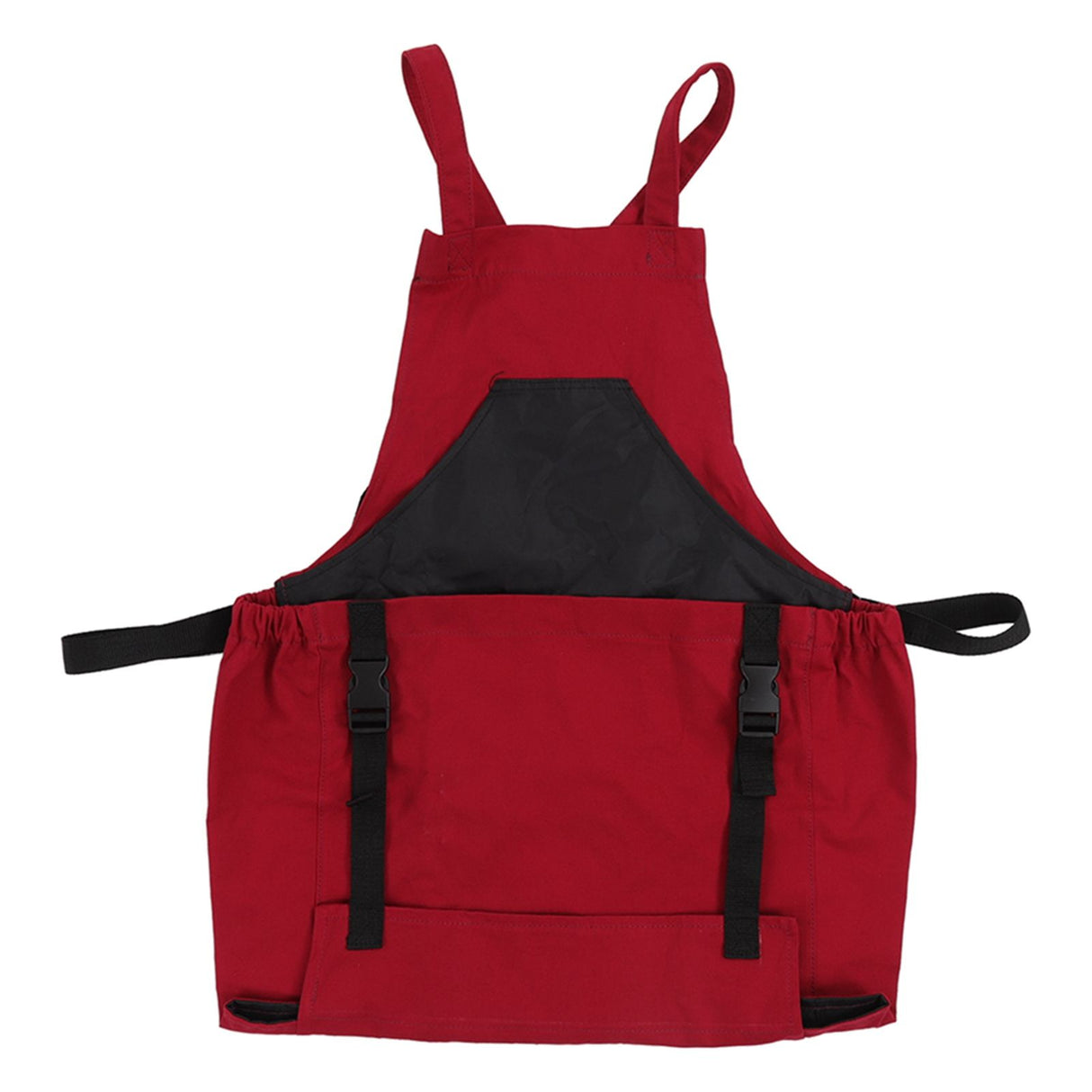 Gardening Apron Dark Red 210D PVC Waterproof Fabric Regulable Straps Lightweight Durable Outdoor Apron