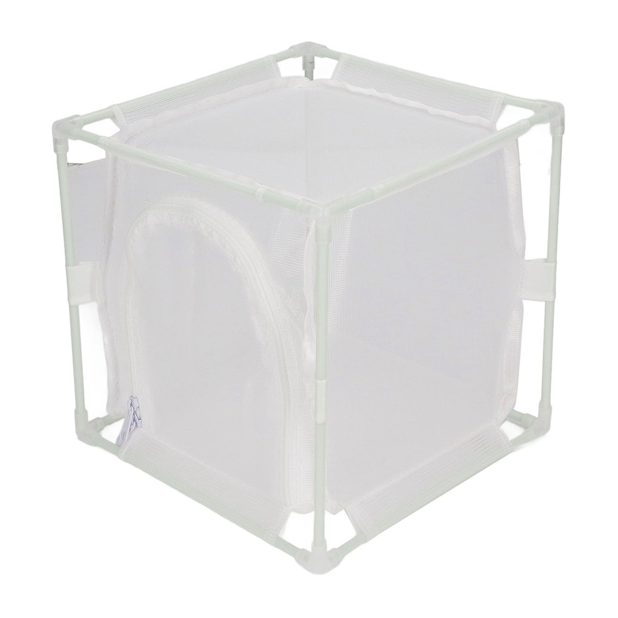 Insect Observation Cage PVC Mesh White Reusable Butterfly Habitat Breeding Incubator Box Reversed U Shaped